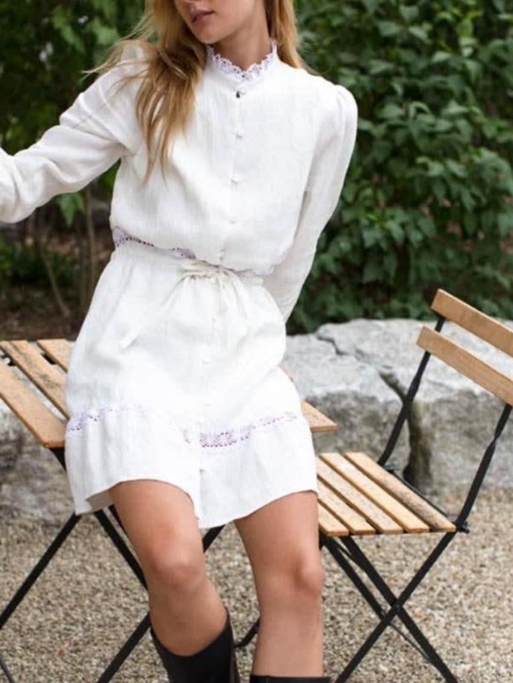 Emerson fry frances mini dress Linen $298 retail
